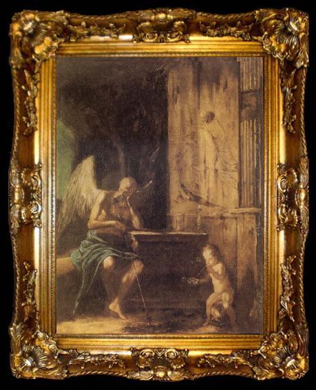 framed  Johann Heinrich Schonfeldt Il Tempo, ta009-2